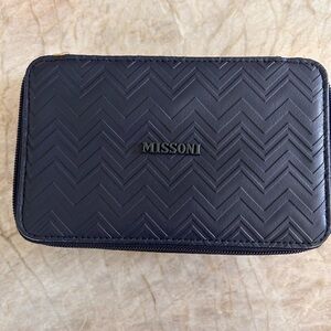 Missoni Black Cosmetic Toiletry Bag